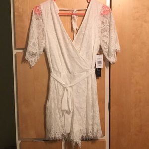 Elegant White Laced Romper